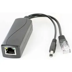 POE Injector/Splitter (POE IEEE 802.3af zu 12V/1.3A + LAN) [für z.b. IP-Kameras ohne POE]