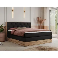 MKS MEBLE King Boxspringbett 200x200 mit Bettkasten - Betten mit Stauraum und 7-Zonen-Taschenfederkern-Matratzen für optimalen Schlafkomfort – ideal für jedes Schlafzimmer.