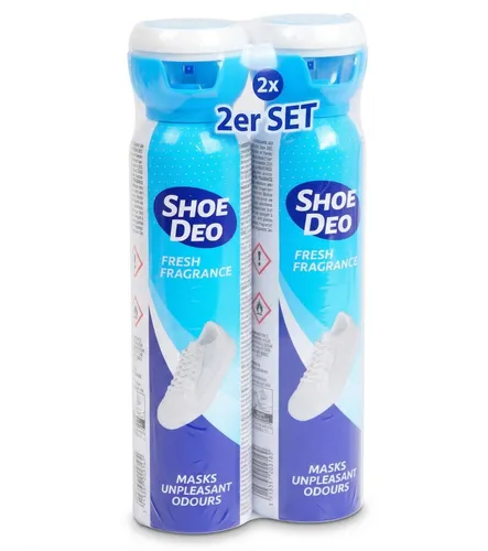 Shoe Deo Fresh Fragrance - Schuhdeo für frischen Duft - Effektives Schuhdeo in Blauweiß, 150ml Spray für langanhaltenden frischen Duft. Ideal für die Schuhpflege und tägliche Anwendung.