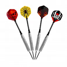 Steeldarts Karella in Dose 24 Stk. - Hochwertige Darts für Spieler - Pfeile mit 19 g Gewicht, ideal für Steeldart-Spiele. Die mehrfarbigen Darts sind perfekt für Turniere und Freizeitspieler.