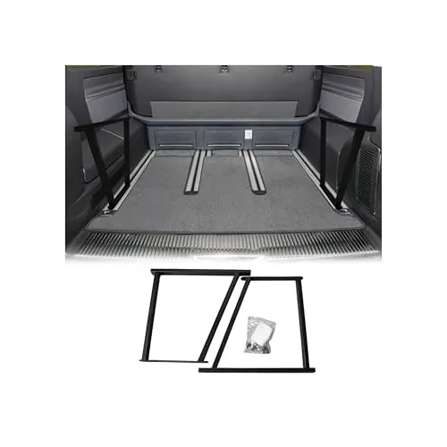 OMAC Multiflexboard Schienen 2X für VW T5 Multivan 2003-2015 - Mittelkonsolen für Kfz, vielseitiges Zubehör zur sicheren Befestigung des Multiflexboards und zur individuellen Gestaltung Ihres Schlafplatzes.