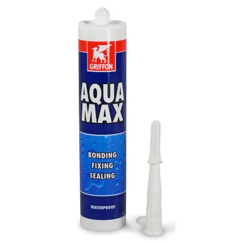 Griffon AQUA MAX Konstruktions- u. Dichtklebstoff, weiß Silikonkleber Kartusche