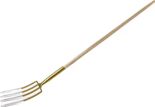 KOTARBAU® Forke 4 Zinken mit Stiel Heugabel Mistgabel Mistforke Gartengabel Gartenforke Dunggabel Spatengabel Gabel für Garten Drahtgabel für Garten und