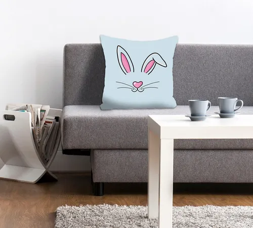 queence Dekokissen Shila mit Hasenohren - Kissen in einzigartigem Design, kuschelig und pflegeleicht. Ideal für gemütliche Wohnräume und als Blickfang auf Sofa oder Sessel.