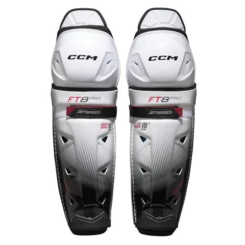 CCM JetSpeed FT8 Pro Senior Eishockey Schienbeinschoner 14 Zoll - Hochwertiger Beinschutz für Senioren, Größe 14 Zoll. Ideal für den professionellen Einsatz, sorgt für optimalen Schutz und Bewegungsfreiheit auf dem Eis.
