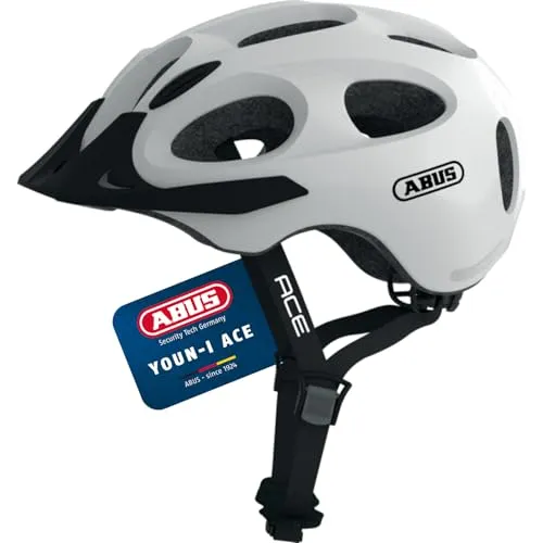 ABUS Stadthelm Youn-I ACE - Fahrradhelm mit LED-Rücklicht für Damen und Herren - Fahrradhelme mit integriertem LED-Rücklicht für optimale Sichtbarkeit und Sicherheit. Leichter Cityhelm mit perfekter Belüftung und individuellem Sitz durch Justier-System.