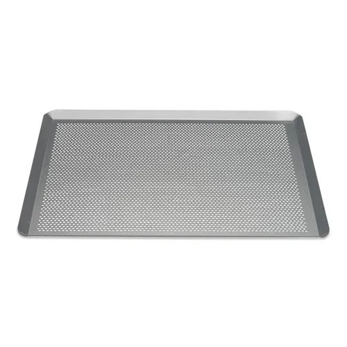 Silver-Top Backblech 30 x 40 cm perforiert - Küchenhelfer für perfekte Backergebnisse, aus ECCS-Stahl mit Antihaftbeschichtung, hitzebeständig bis 230 Grad und platzsparend.