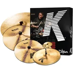 Zildjian K-Series Profi Promo Pack - Becken Set der K-Serie, bestehend aus 14" Hi-Hat und 3 Crashes, ideal für professionelle Drummer, die den legendären Klang der meistverkauften Beckenserie weltweit suchen.