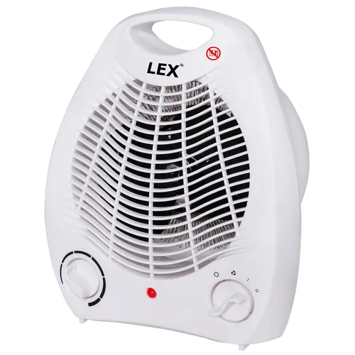 LEX Heizlüfter Ventilator 2000W - Elektroheizer für effiziente Wärme - Heizgeräte mit 2 Heizstufen und integriertem Thermostat, ideal für schnelle Wärmeverteilung in jedem Raum. Kompakt und mobil dank Tragegriff.