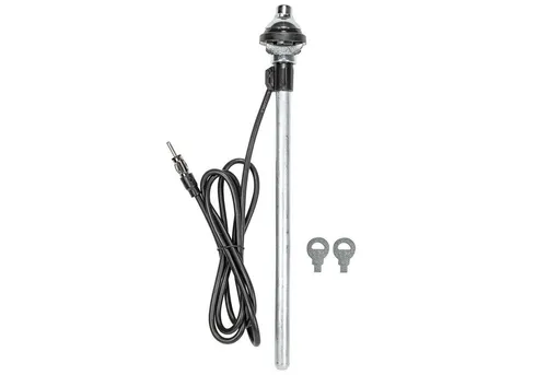 tomzz Audio Universal Kotflügel Teleskopantenne - Hochwertige Universalversenkantenne für Kotflügelmontage, 4-teilig, ca. 90 cm lang. Robuste Edelstahloptik und ausgezeichnete Empfangseigenschaften für Autos, Boote und mehr. Ideal für vielfältige Anwendungen.