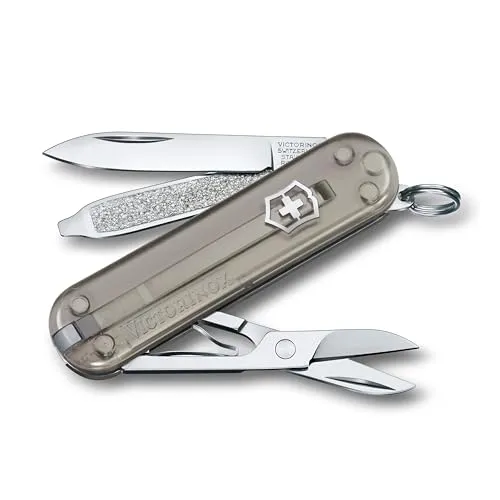 Victorinox Classic SD 7 Funktionen, kleines Taschenmesser Mystical Morning - Kompaktes 7-in-1 Taschenmesser in bunten Farben, ideal für Alltag und Outdoor. Hergestellt in der Schweiz, inklusive Schere und Nagelfeile für vielseitige Anwendungen.