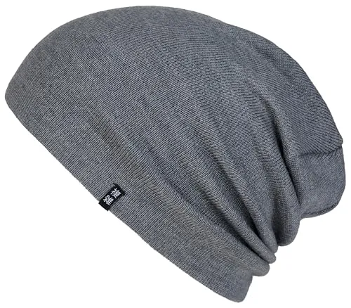 Enter the Complex® Merino Mütze Herren & Damen - Dünne Strickmütze aus 100% Merino Wolle, Grau - Hochwertige Beanie aus 100% Merino Wolle, die nicht kratzt und windabweisend ist. Ideal für kalte Tage, nimmt Feuchtigkeit auf und bleibt dabei angenehm trocken. Fair produziert in Italien.