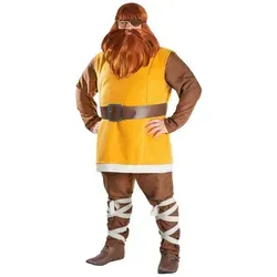 Halvar - Vater von Wickie Kostüm XL - 4-teiliges Wikinger-Kostüm für Kinder, ideal für Karneval und Motto-Partys. Inklusive Wams, Hose, Gürtel und Augenklappe für ein authentisches Wikinger-Erlebnis!