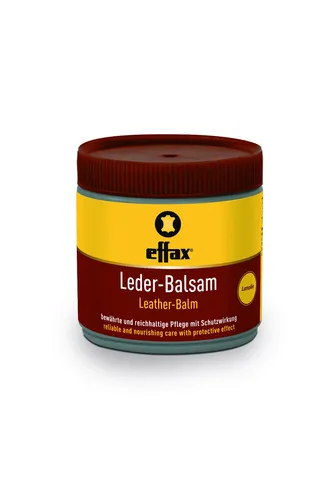 Effax Lederbalsam 500ml - Pflege für Lederprodukte - Effax Lederbalsam zur hochwertigen Pflege von Leder, ideal für Stiefel, Sattel und Trense. Schützt und pflegt nachhaltig, sorgt für Geschmeidigkeit und Langlebigkeit. Perfekt für den täglichen Einsatz.