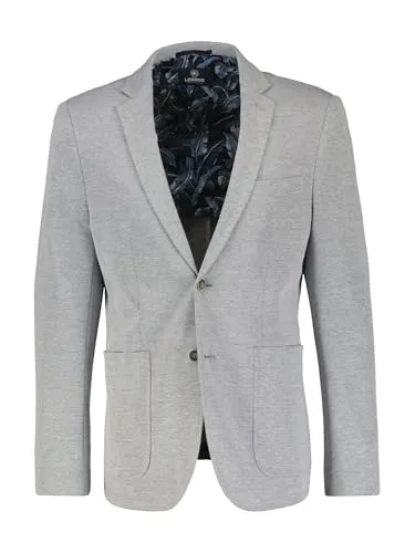 LERROS Herren Blazer 2007121 - Basalt Grey, Größe 50 - Sakkos für Herren mit schmalem Reverskragen und lässigem 2-Knopf-Style, ideal für elegante Anlässe und das Büro.