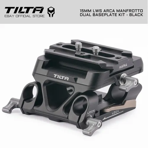 Tilta 15mm LWS Arca Manfrotto Dual Baseplate Kit - Stativköpfe mit universeller Kompatibilität, aus robustem Aluminium gefertigt und bietet eine einstellbare Quick Release Plate für effizientes Filmen.