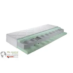 7-Zonen Kaltschaummatratze  Coccole Luxus KS ¦ weiß ¦ Maße (cm): B: 140 H: 26