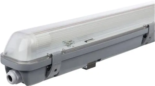 Müller-Licht Aqua-Promo 1/60 grey Gen. 6 LED-Feuchtraum-Wannenleuchte - Lampen mit IP65 Schutzklasse, ideal für feuchte Umgebungen, bietet optimalen Schutz gegen Staub und Wasser.