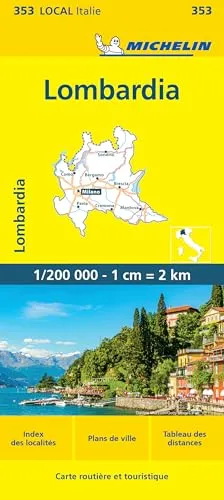 Lombardia: 1:200000 (Michelin kaart - lokaal Italie (353), Band 353)