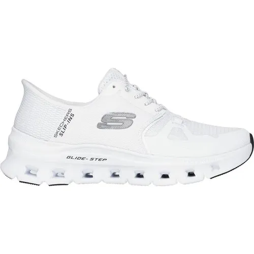 Skechers Damen Glide-Step Pro Sneaker, Weiß, 37 EU - Damen-Sneaker mit atmungsaktivem Mesh-Obermaterial und elastischen Schnürsenkeln für optimalen Komfort und Flexibilität.
