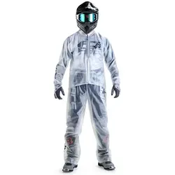 Acerbis Regenhose Clear Rain 3.0 - Transparent - Motorradhosen für Herren, wasserdicht und atmungsaktiv, ideal für unbeständiges Wetter und lange Fahrten.