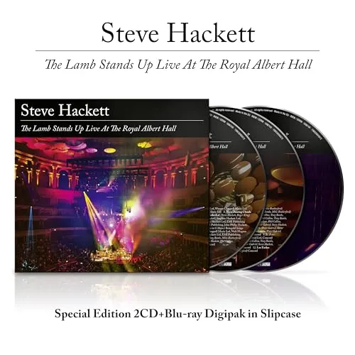 Steve Hackett The Lamb Stands Up Live at the Royal Albert Hall (CD) - 3-Disc Edition mit Blu-ray, Prog-Rock Meisterwerk von Steve Hackett, erscheint am 11.07.2025, ideal für Fans von Live-Alben.
