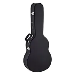 Ortega Economy Koffer für Konzertgitarre - Gitarrenkoffer mit Vinyl-Finish, ideal für 3/4 Konzertgitarre, bietet Schutz und ein elegantes Velvet Innenfutter in Kaffeebraun, plus praktisches Zubehörfach.