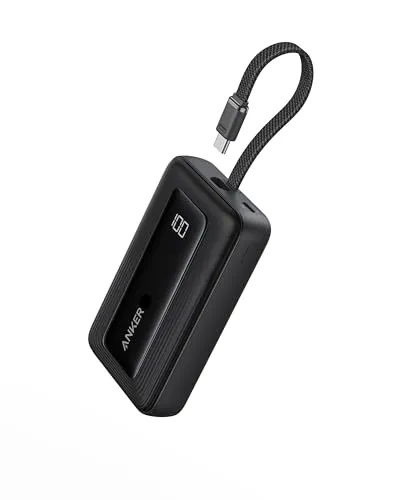 Anker Zolo Powerbank 10000mAh - High-Speed Ladegerät - Universelle Powerbank mit 30W High-Speed Ladeleistung und 3 Anschlüssen für schnelles Aufladen unterwegs. Inklusive 13,7cm USB-C Kabel und 18 Monate Herstellergarantie.