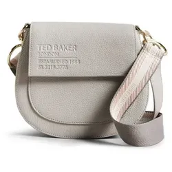 Ted Baker Schultertasche aus Leder - Schultertasche aus hochwertigem Leder in lt-grey, mit praktischem Reißverschlussfach und magnetischem Taschenverschluss – ideal für stilvolle Auftritte.