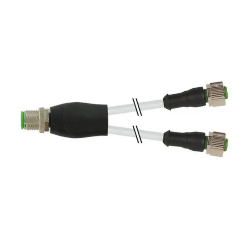 Murrelektronik M12-Y-Verteiler 7000-40721-2330030 - Praktischer M12-Y-Verteiler für Sensor- und Aktoranwendungen, robust und zuverlässig, ideal für verschiedene industrielle Einsätze.