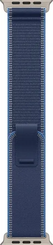 APPLE 49 mm Trail Loop (M/L) - Ersatzarmband in Blau/Hellblau - Smartwatch Zubehör mit ultradünnem, elastischem Nylon-Maschengewebe für optimalen Tragekomfort und einfache Anpassung unterwegs dank praktischer Zuglasche.