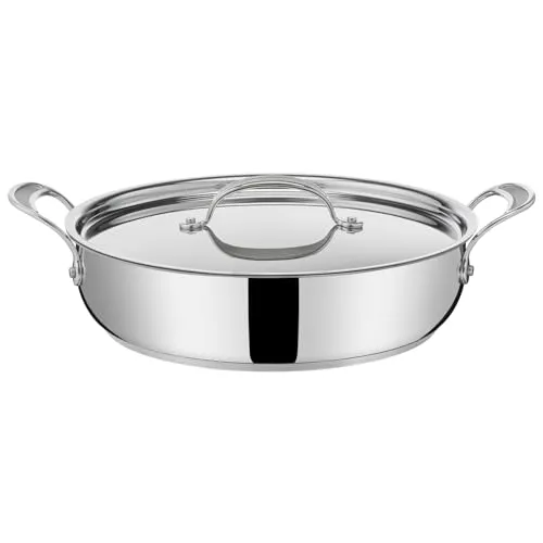 Tefal Jamie Oliver Cook's Classic Servierpfanne 30 cm - Pfanne mit 30 cm Durchmesser, ideal zum Sautieren. Sie ist ofenfest, spülmaschinenfest und bietet eine hochwertige Antihaftbeschichtung für müheloses Kochen und Reinigen.