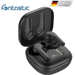 TWS In-Ear Kopfhörer Cero schwarz - Kopfhörer mit aktivem Noise Cancelling (ANC) und ENC für klare Gespräche. Bis zu 7 Stunden Akkulaufzeit, ideal für unterwegs. Kompakte Bauweise mit USB-C Schnelladeanschluss im praktischen Lade-Etui.