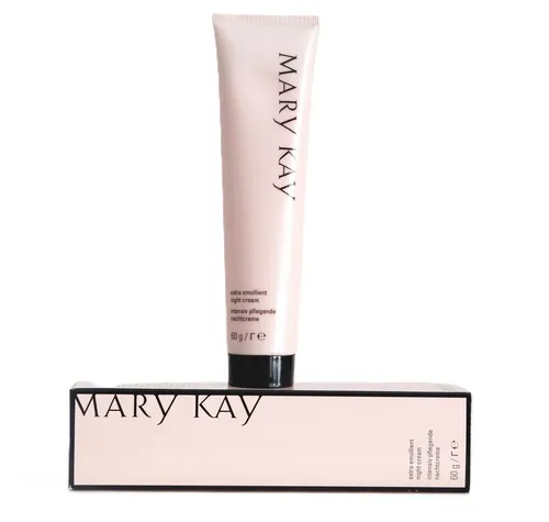 MARY KAY Nachtcreme Extra Emollient Night Cream 60 g - Nachtpflege für intensive Feuchtigkeit, ideal für trockene Hautstellen wie Hände, Ellbogen und Füße, nicht komedogen und porenfreundlich.