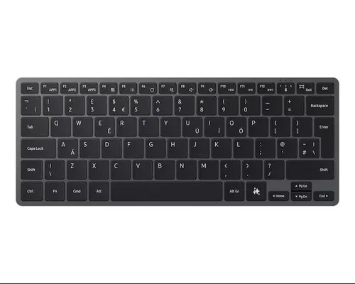 SAMSUNG Smart Keyboard BT Dark Gray - Kabellose Funktastatur mit Bluetooth, verbindet bis zu 3 Geräte und besticht durch ihr elegantes Aluminium-Design in Dark Gray.