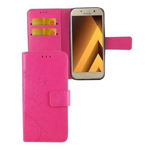 Handyhülle Schutz Case für Samsung Galaxy A3 (2017) Cover Tasche Wallet Etui