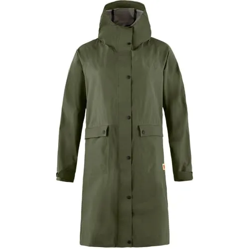 Fjällräven Vardag Rain Parka W laurel green (625) XS - Mäntel & Parkas für Damen, wasserdicht und atmungsaktiv mit mechanischem Stretch für optimale Bewegungsfreiheit und Komfort bei Outdoor-Aktivitäten.