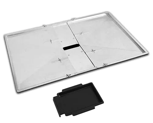 Nordic Bbq Store Verstellbare Fettwanne (68,6–76,2 cm) für 4/5-Brenner Grills von Biltema, Lucifer, Napolean, Landmann & anderen europäischen Marken, universeller Fettschalenersatz für Gasgrills