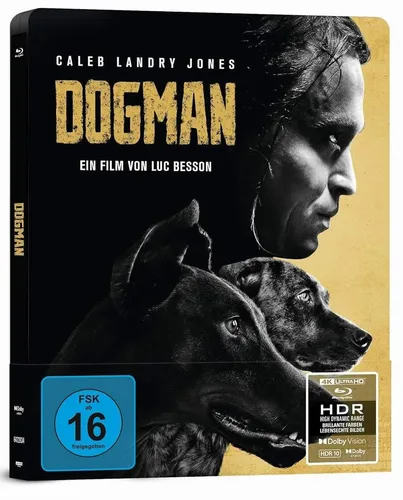 DogMan - 2-Disc Limited SteelBook (4K Ultra HD) (+ Blu-ray) - Limitierte SteelBook-Edition mit 4K Ultra HD und Blu-ray, perfekt für Sammler und Filmfans, Freigabe ab 16 Jahren.