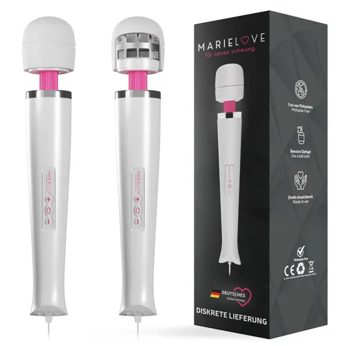 Stärkster Magic Wand Massagestab 20 Rhyth. 10 Intens. Massagegerät Metallkopf 💕