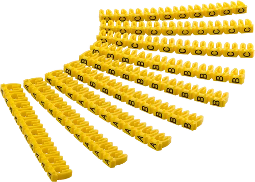 GOOBAY 72517 - Kabelmarker-Clips ''A-C'', für bis zu 4 mm