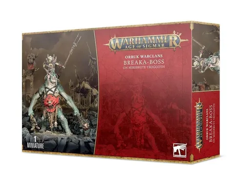 Games Workshop Age of Sigmar: Orruk Warclans: Breaka-Boss On Mirebrute Troggoth - Tabletop Spiel, einfach zu verwenden und mit guter Leistung für spannende Abenteuer