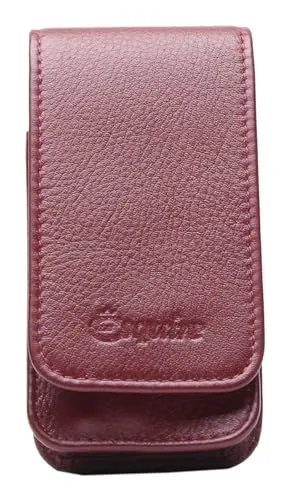 Esquire Maniküre-Etui Manicure Set - Stilvoll und Praktisch - Hochwertiges Maniküre-Set in rotem Rindsleder, kompakt und elegant. Enthält Schere, Feile und Pinzette für eine perfekte Pflege. Ideal für unterwegs und stilbewusste Männer.