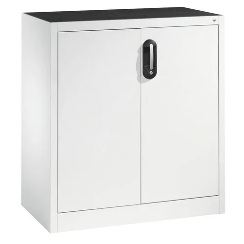 CP Stahlschrank 8821-000 S10200 lichtgrau - Robuster Stahlschrank für Gewerbe und Büro, abschließbar mit 70 kg Fachboden, platz für 2 Ordnerreihen, ideal als Raumteiler, Lieferung bereits aufgebaut.