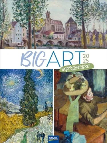Big ART Impressionisten 2025: Großer Kunstkalender. Hochwertiger Wandkalender mit extragroßen Abbildungen aus dem Impressionismus. Kunst Gallery Format: 48 x 64 cm.
