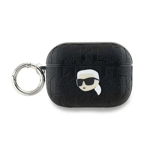 Karl Lagerfeld Monogram Karl Head - AirPods Pro 2 Case (Schwarz) - Audio-Zubehör mit elegantem Design und luxuriösem Schutz für Ihre AirPods Pro 2. Hergestellt aus hochwertigen Materialien, die Stil und Funktionalität vereinen.