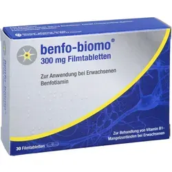 BENFO-biomo 300 mg Filmtabletten - BENFO-biomo 300 mg Filmtabletten, 30 Stück, von biomo pharma GmbH. Ideal zur Unterstützung der täglichen Ernährung. Günstig und sicher online bestellen.