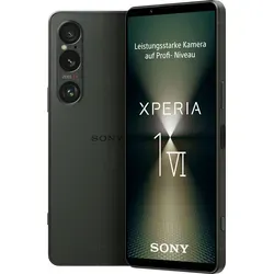 Sony Xperia 1 VI 256GB 12GB RAM Dual-SIM grün - 6,5 Zoll 5G Smartphone, leistungsstark und im eleganten Khakigrün