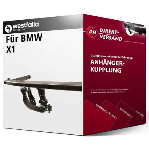 Westfalia Anhängerkupplung für BMW X1 E84 - Vertikal abnehmbar - Anhängerkupplung von Westfalia, abnehmbar, für BMW X1 E84 (10.2009 - 09.2015), 2000 kg Anhängelast, keine Eintragung in Fahrzeugpapiere notwendig, inklusive Montagezubehör.