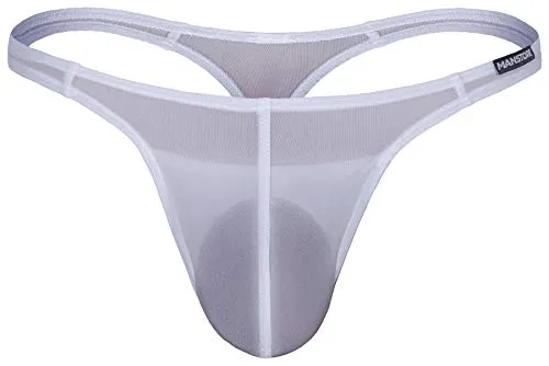 MANSTORE M101 Push-Up String in Weiß - Größe XXL - Hauchdünner Push-Up String aus hochelastischem Super-Microstoff. Ideal für eine sexy Silhouette, die optimal zur Geltung kommt. Erhältlich in verschiedenen Formen für jeden Anlass.